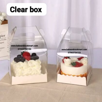 6inches base clear box